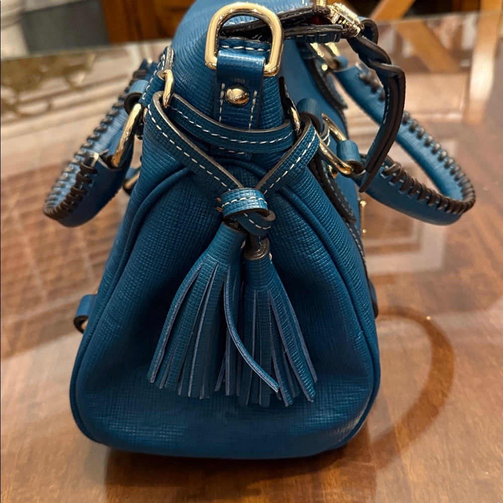 Dooney and Bourke Saffiano Leather Satchel - Picture 3 of 11